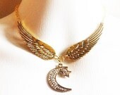 Wing Choker Necklace ~ Stevie Nicks Inspired Jewelry ~ Bohemian Fashion ~ Made To Order Please Allow 1-2 Weeks Wing Choker Necklace ~ Stevie Nicks Inspired Jewelry ~ Bohemian Fashion ~ Made To Order Please Allow 1-2 Weeks