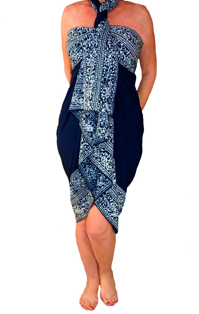 navy sarong skirt