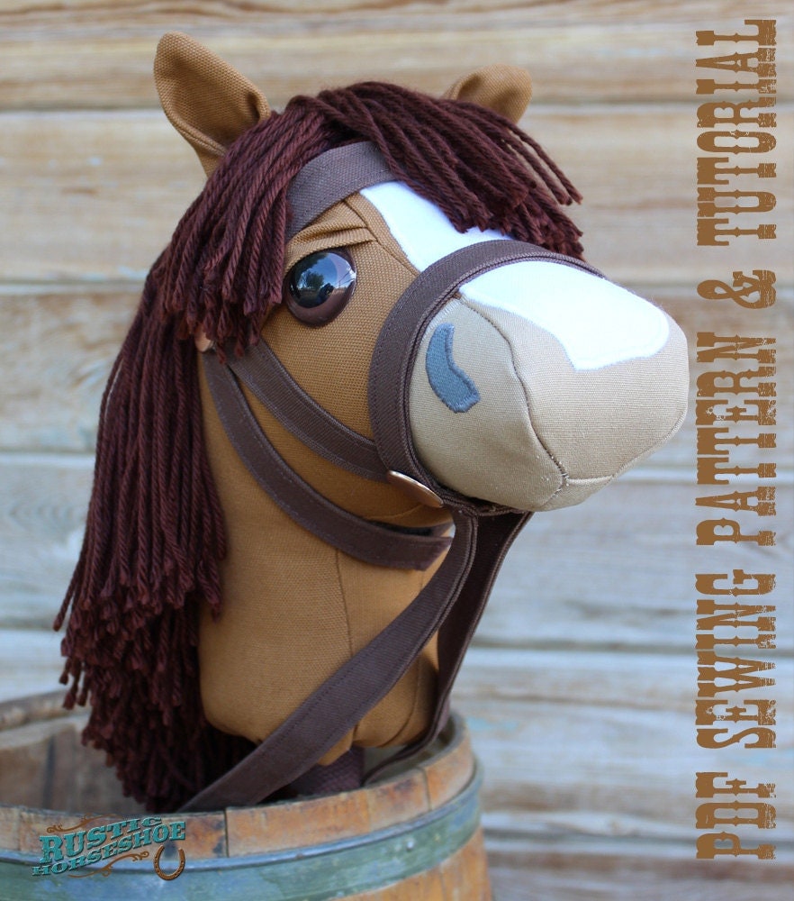 Stick Horse Sewing Pattern and Tutorial Rustic Horseshoe's