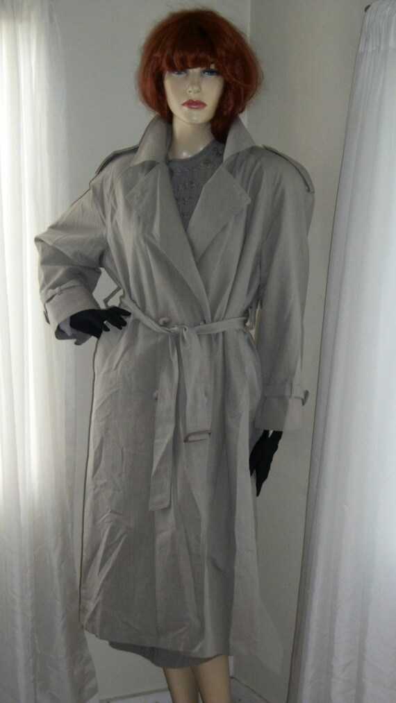 1940s Style Vintage London Fog Vintage Dove Grey Unisex