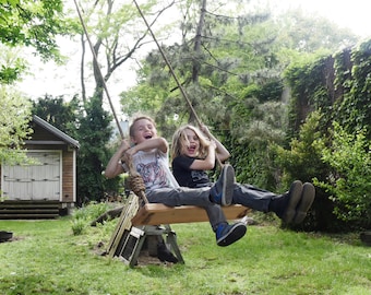 Olde-Fashioned Tree Swing 36″, Wood Swing, Tree Swing, Wooden Swing, Indoor Swing, Porch Swing, Wedding Swing, Family Swing, Peg and Awl
