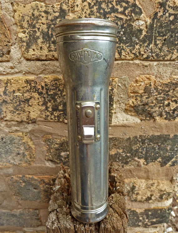 Antique Flashlight Rayovac 1930s 2 Cell by FlyTimesVintage on Etsy