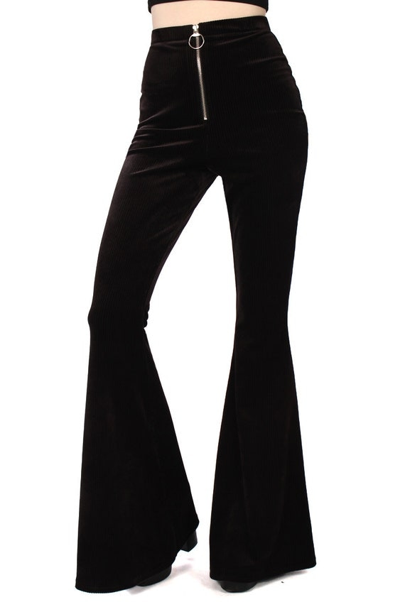 Sisters of the Moon Cord Zip Bell Bottoms 2 Colours