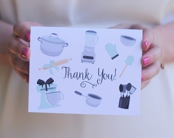 Mixer Bridal Shower Thank You Cards, Wedding