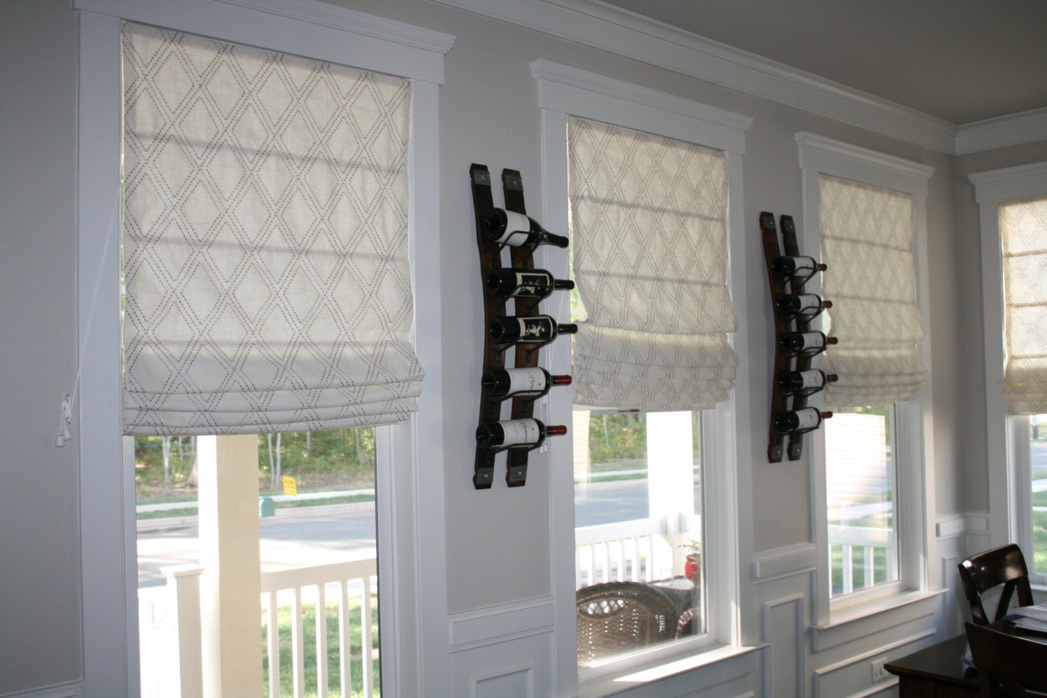 Custom Made to Order Flat Roman Shade