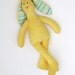 terry cloth stuffed bunny