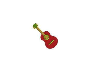 Mini Fiesta Guitar Machine Embroidery Design-INSTANT DOWNLOAD