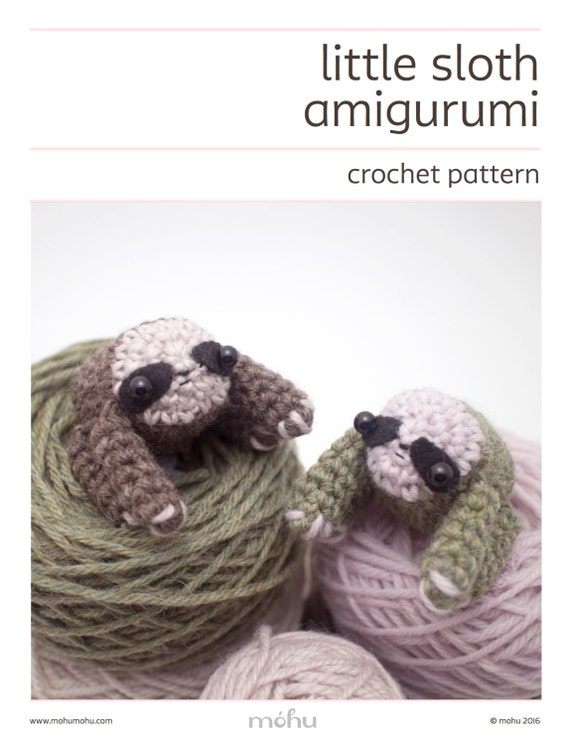 crochet uk k hook sloth amigurumi crochet pattern animal pattern