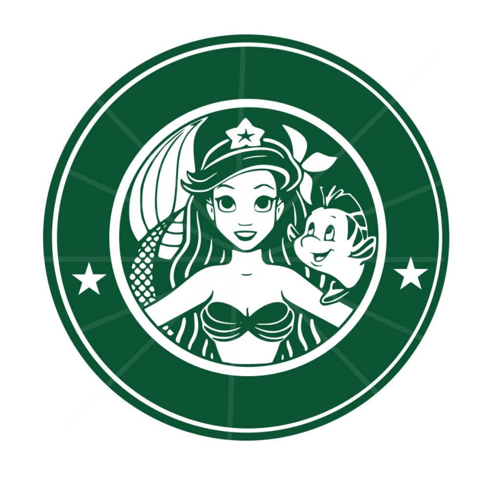 Download SVG - Ariel Starbucks Ring SVG - DXF - Starbucks - Ariel ...