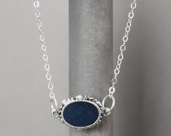 Blue Azurite Necklace, Blue Necklace, Azurite Jewelry, Third Eye Chakra, Chakra Necklace, Chakra Jewelry, Energy Necklace, Metaphysical