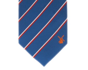 The Netherlands Tie - Inspired by the Dutch (Holland) Flag with Personalized Tag. LDS Missionary. Husband Gift, Missionary Gift
