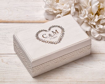 Wedding Ring Pillow, Ring Bearer Pillow, Ring Box,Ring Bearer Box, Wedding Ring Holder, White Wedding Ring Box, Shabby Chic Wedding
