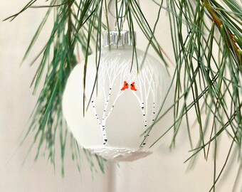 Winter Wedding Favors Christmas ornament favors white Christmas wedding ornaments, Set of 10
