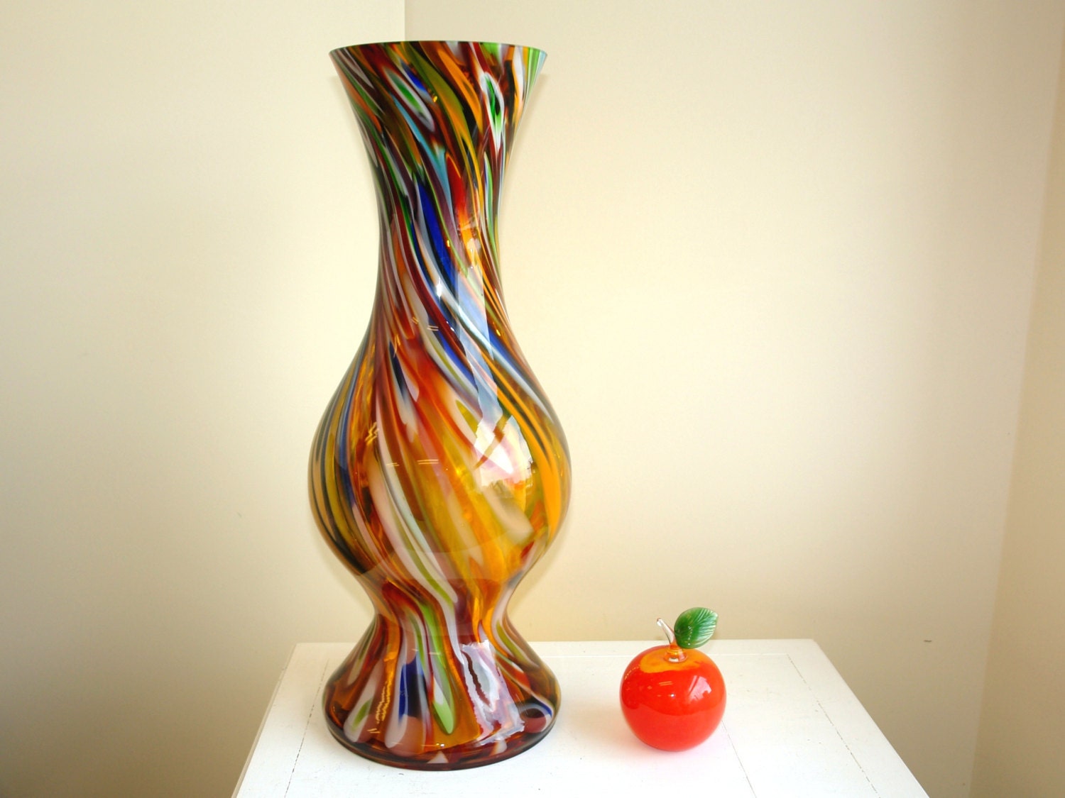 glass vase hand blown glass vases made in Poland by aniamelisa