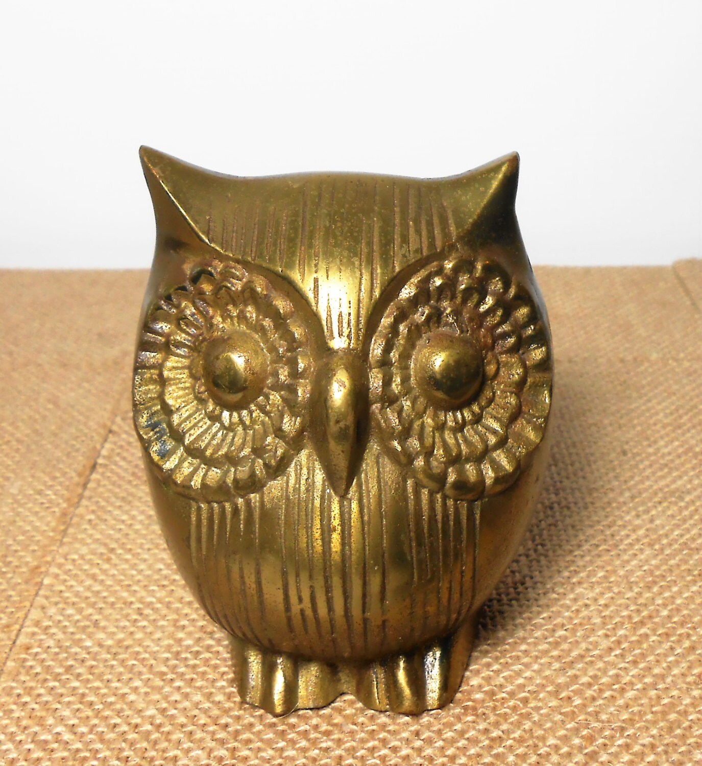 metal owl figurines