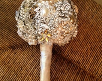 DEPOSIT | Custom Made To Order | Brooch Jewelry Bouquet | Alternative Bouquet