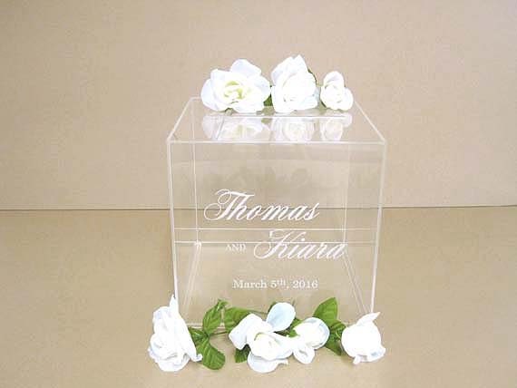 Wedding Card Box Money Box Card Holder by Plasticsmith on Etsy