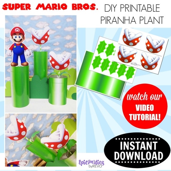 Super Mario Bros Printable Piranha Plant