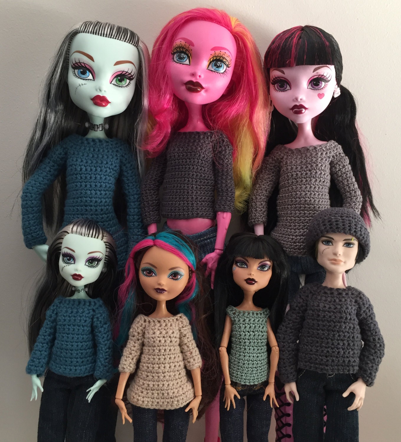 sweater / jumper / top crochet pattern for Monster High/Ever