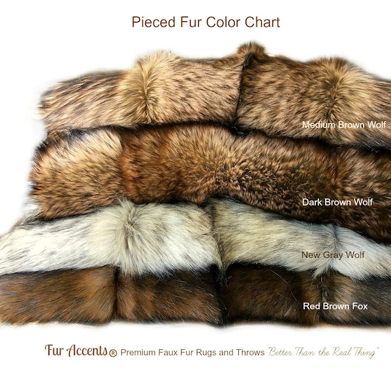 Pieced Fur Luxurious Faux Fur Fabric OOAK Exotic Fur Pelt