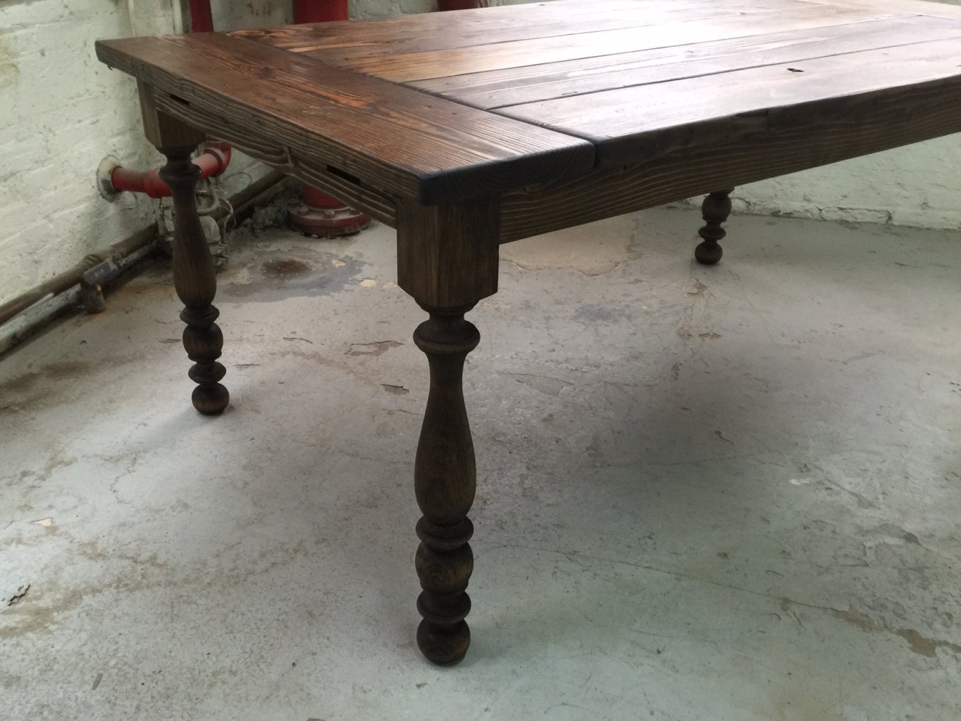 Country Table Handmade Table Vintage Style Table Rustic