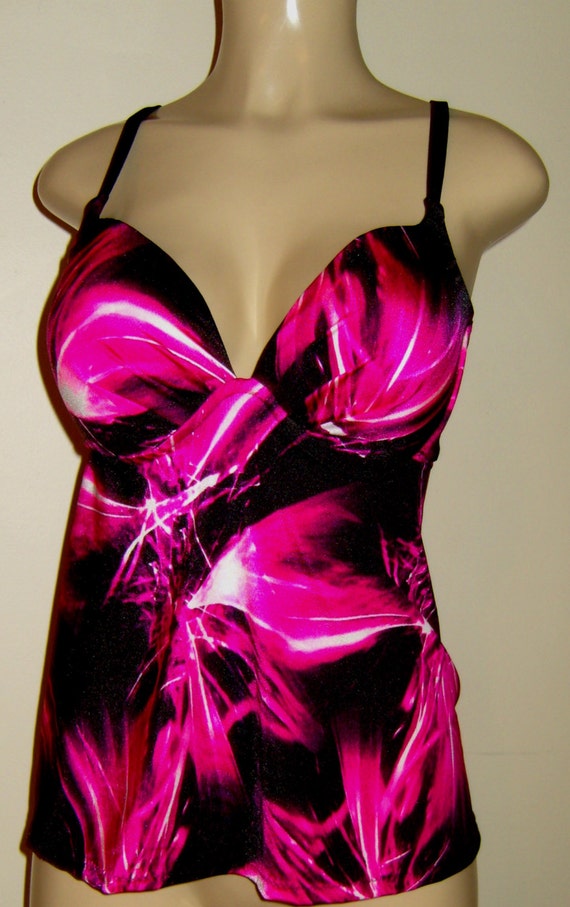open back tankini with underwire