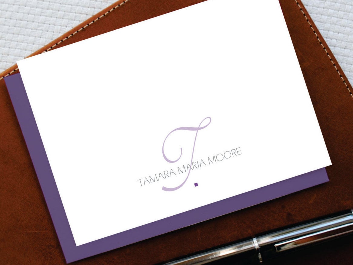 Personalized Stationery Note Cards/Personalized Stationary