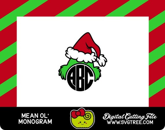 Download Grinch Monogram Dr Seuss Christmas Monogram Shirt by SVGTREE