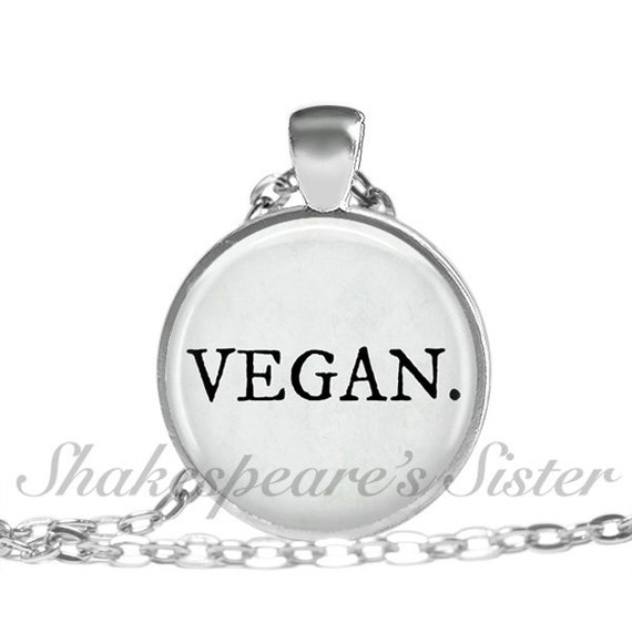VEGAN Necklace Vegan Jewelry Animal Rights Jewelry