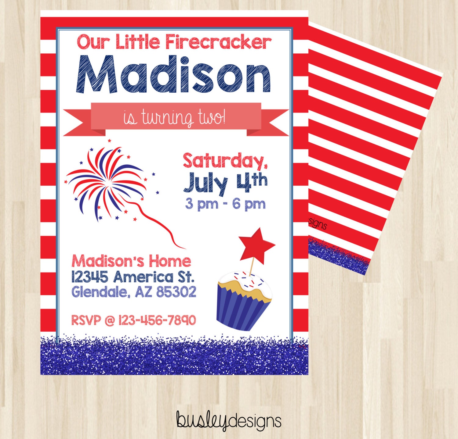 Fourth Of July Birthday Invitations 8