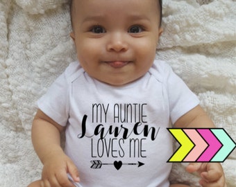 Custom / My Auntie Loves Me! / My Aunt Loves me! / Aunt Bodysuit / Auntie Bodysuit
