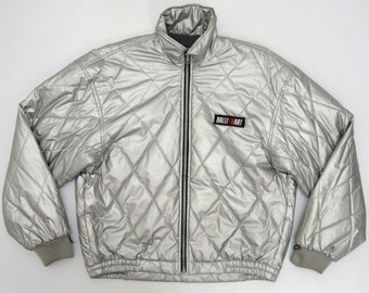 chaqueta reebok vintage plata