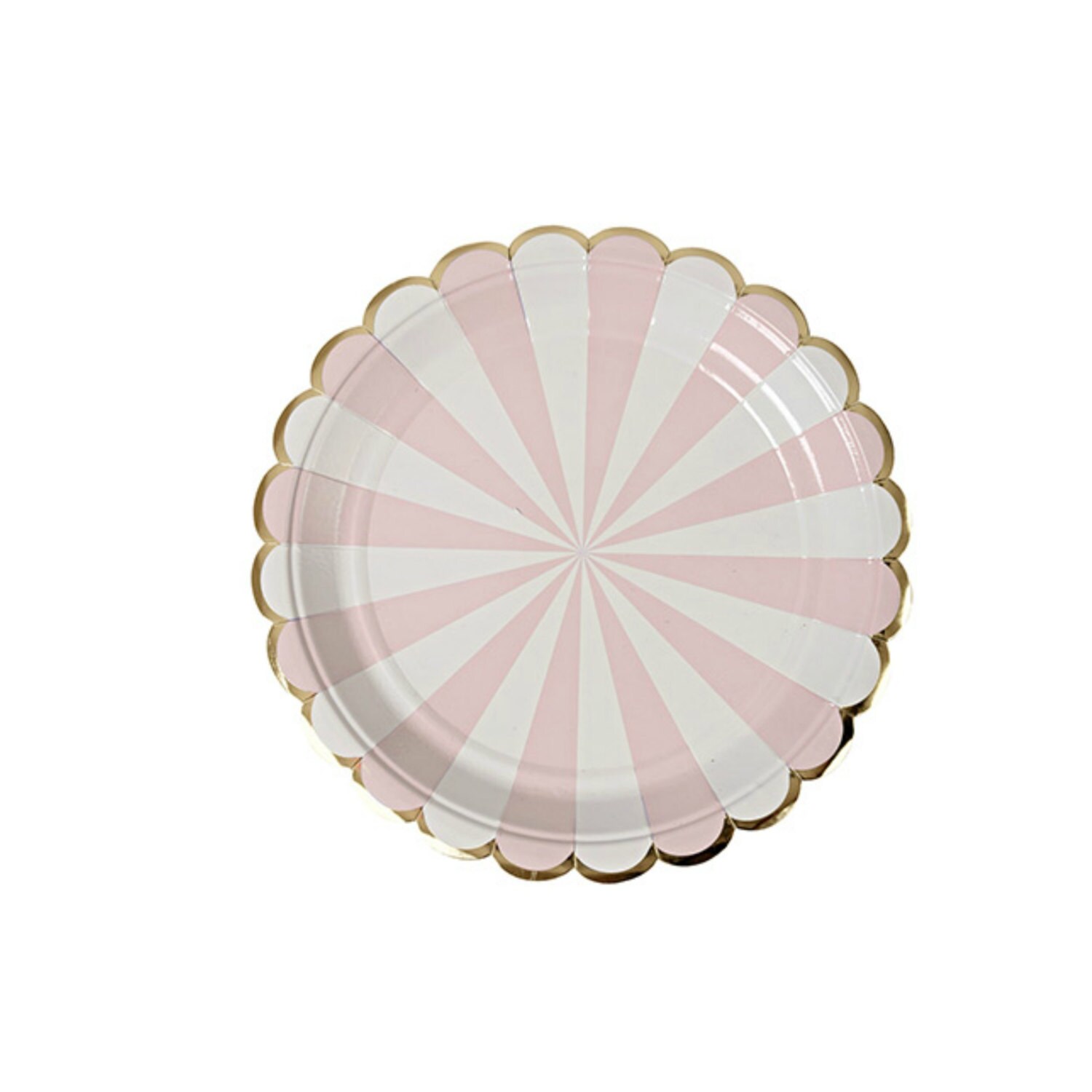 Pink Dessert Plates Paper Plate Pink and Gold Party Gold Pink