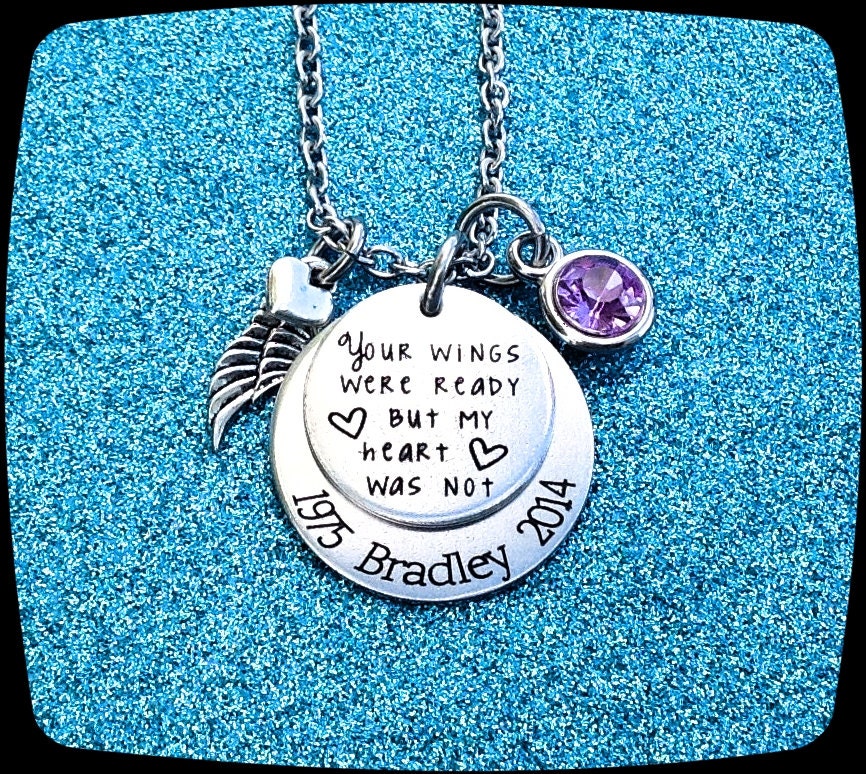 Memorial Jewelry Memorial Necklace Funeral Gift Remembrance