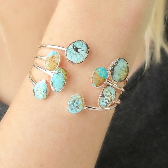 Charming artistic turquoise wrist adornment. 