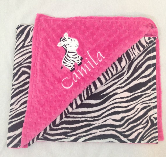 Zebra Baby Blanket Baby Blanket Blanket by SewSweetBabyDesigns