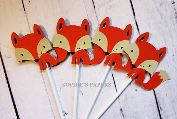 Items similar to Fox Toppers on Etsy