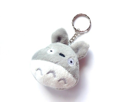 totoro keychain plush