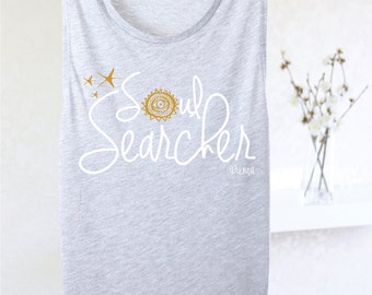 Soul Searcher Tank - Yoga Tank Top - Women's Graphic Tank - Yoga Muscle Tank - Women's Muscle Tank - Yoga Tank - Yoga Tank Top - Yogawear