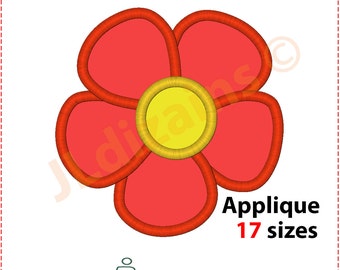 Flower Applique Design. Flower embroidery design. Embroidery design flower. Applique flower. Embroidery applique. Machine embroidery design.