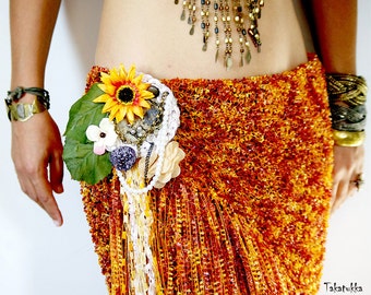 Belly dance scarf, Hip Wrap, Hip Scarf, Bellydance belt, Tribal Fusion Belt, Dancing Shawl, Fringe Scarf, Bellydance costume, Flamenco shawl