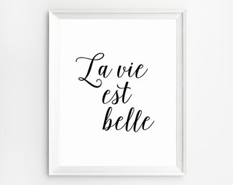 French Wall Art french sayings | etsy French Wall Art french sayings | etsy