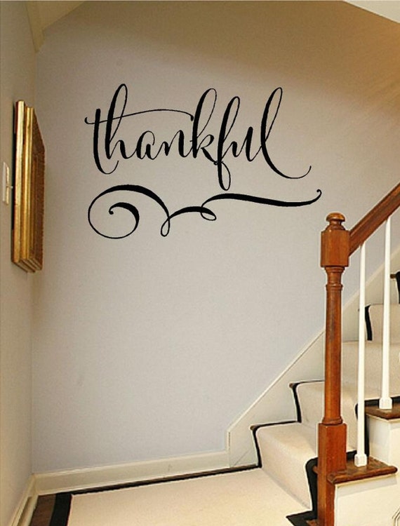 Thankful Faith Vinyl Lettering Wall Decals Words Decal