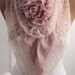 Black Friday Special Rose Scarf Pink Victorian Shawl Scarf Rose Lace Scarf Winter Spring Christmas gift Fashion Women Accessories For Her