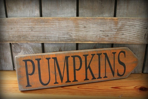 Primitive Pumpkins Sign, Painted Wood Sign, Halloween Decor, Fall Decor, Harvest