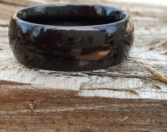 Black Tungsten Wedding Band 8.3mm