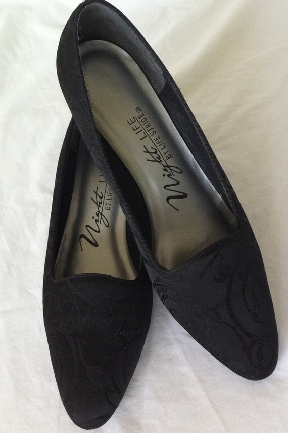 Womens Black Fancy SHOES Designs On Cloth DRESSY by Thriftnstyle