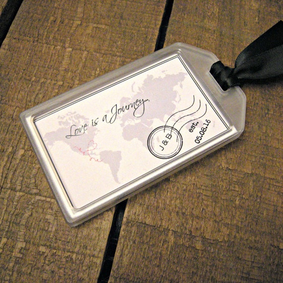 Items similar to Destination Wedding Favors Luggage Tags for