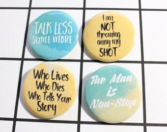 Hammy Button Pin Set - Hamilton Musical