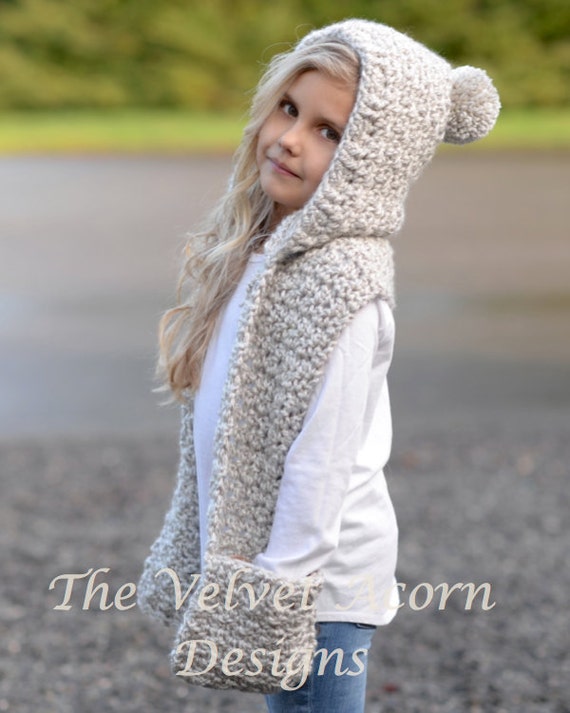 toddler scarf pattern crochet hooded for Child PATTERN (12/18 The Hooded Crochet Scarf month,Toddler, Summit